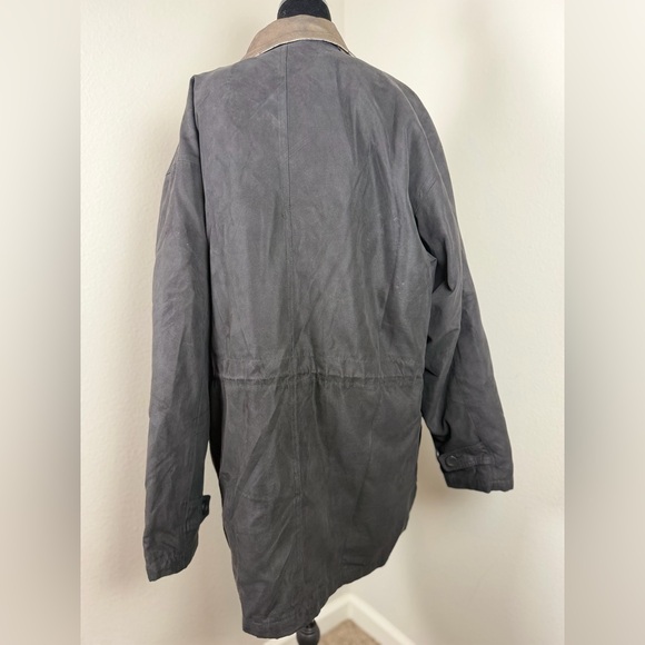 London Fog Men’s Black Zip Coat XL Reg w/ Removable Liner & Nubuck Collar - Picture 10 of 16